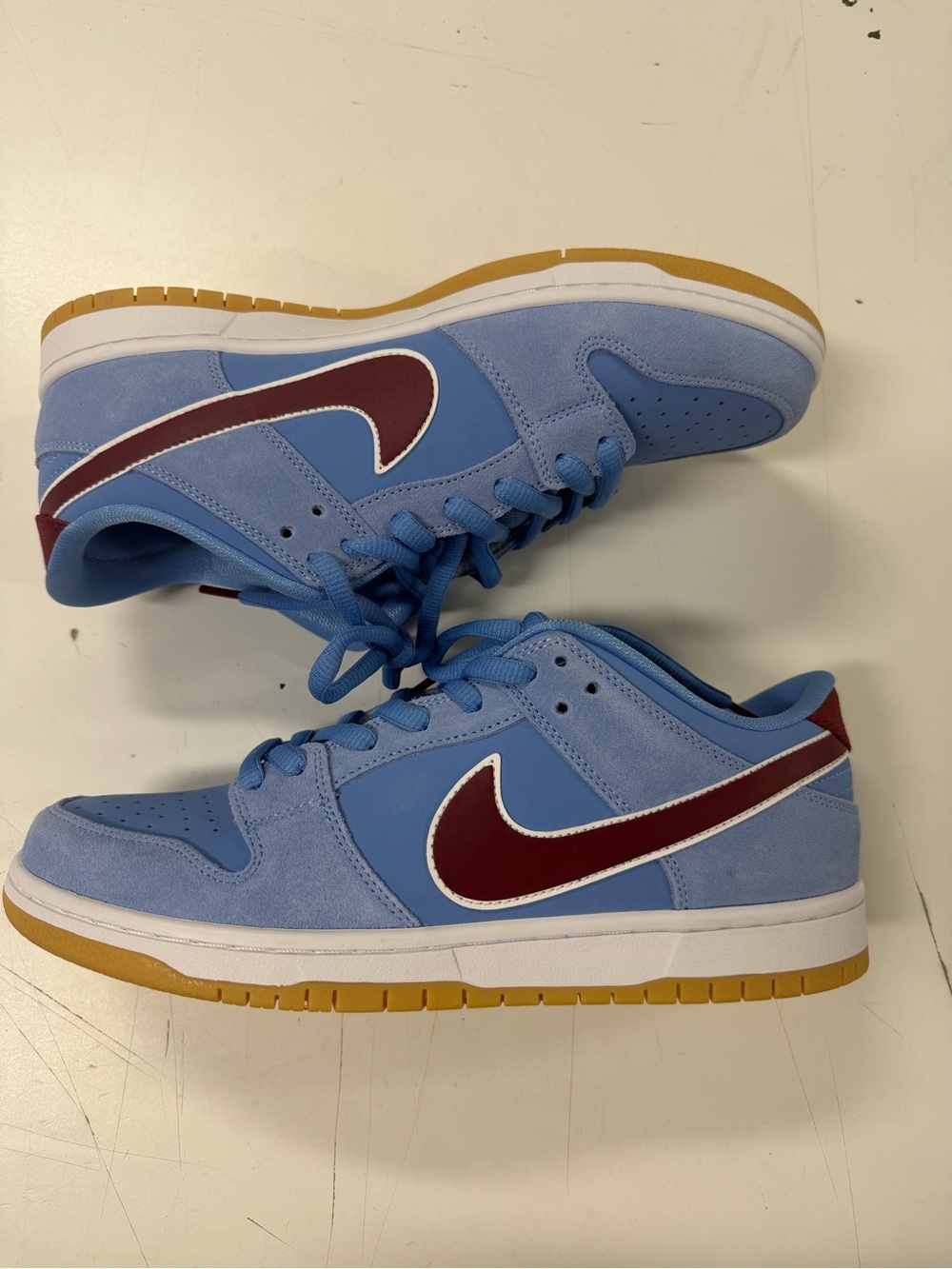 Nike SB Dunk Low "Philadelphia Phillies" Sneakers in Light Blue new m10 PR3 m44
